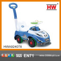 Neue Design Blue Color Baby Walking Auto mit Push Griff mit Licht &amp; Musik